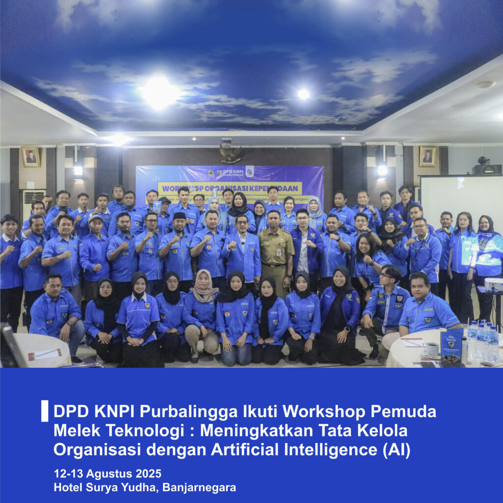 DPD KNPI Purbalingga Ikuti Workshop PemudaMelek Teknologi : Meningkatkan Tata Kelola Organisasi dengan Artificial Intelligence (AI)